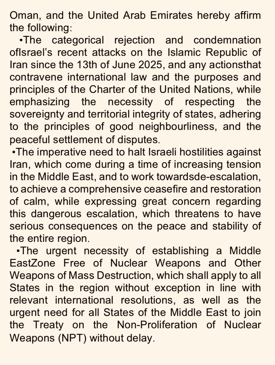 Conderm 21 Arab and Muslim Nations Condemn Israeli Strikes on Iran, Urge ...