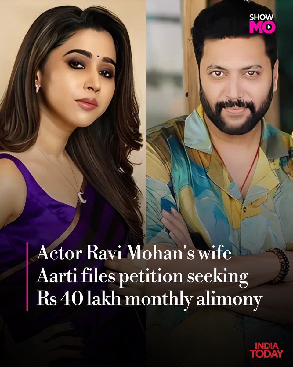 Aarti Ravi Seeks Rs 40 Lakh Alimony in Divorce from Actor Ravi Mohan ...