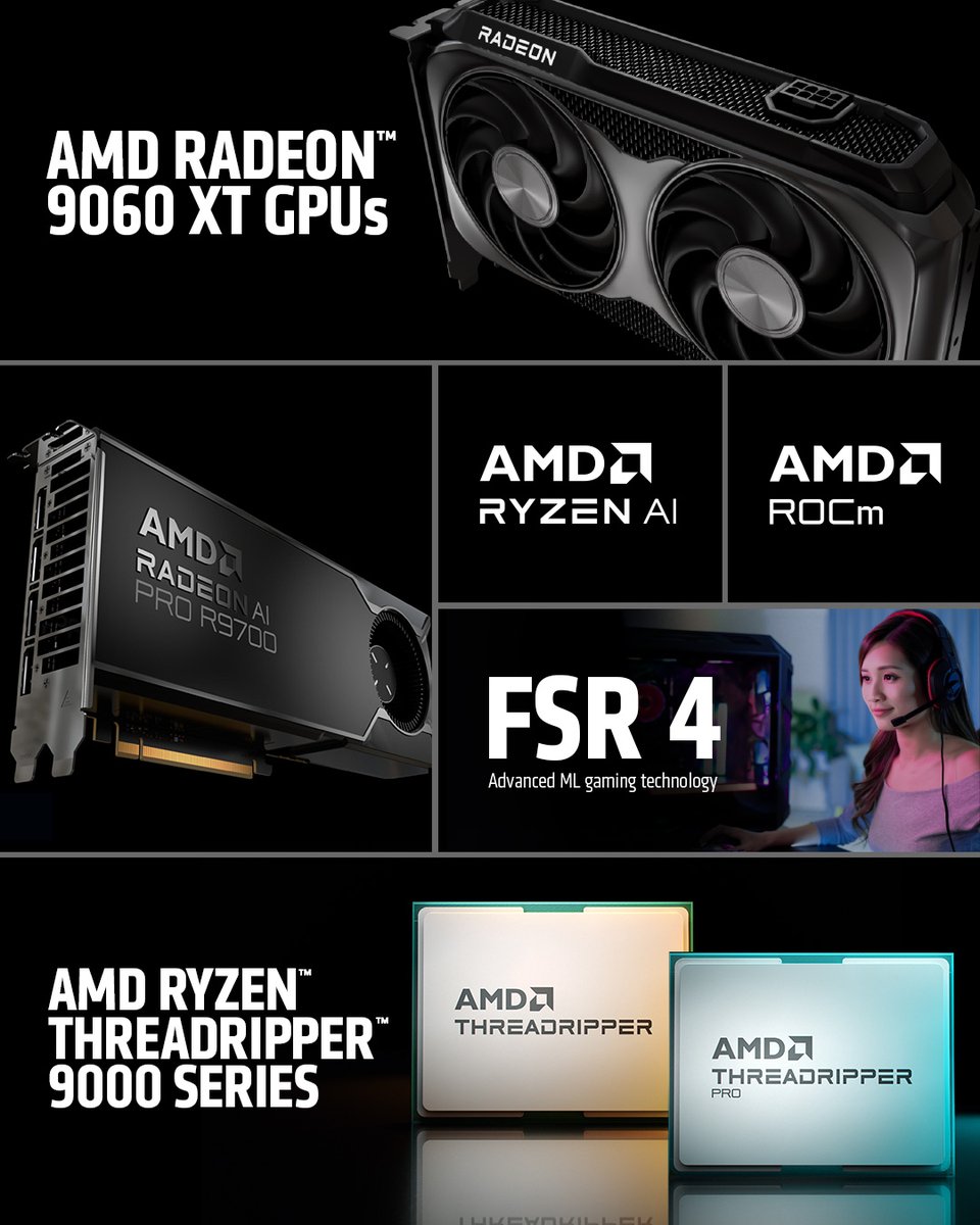 AMD Launches Radeon RX 9060 XT at $349/$299 and 96-Core Ryzen ...