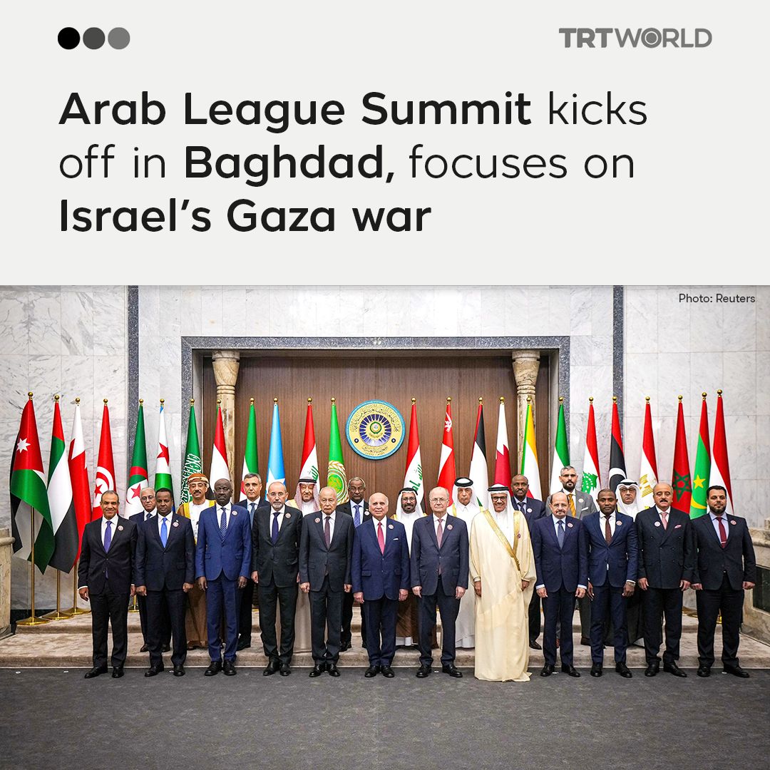 Arab League Opens 34th Summit in Baghdad With Gaza War at Forefront ...