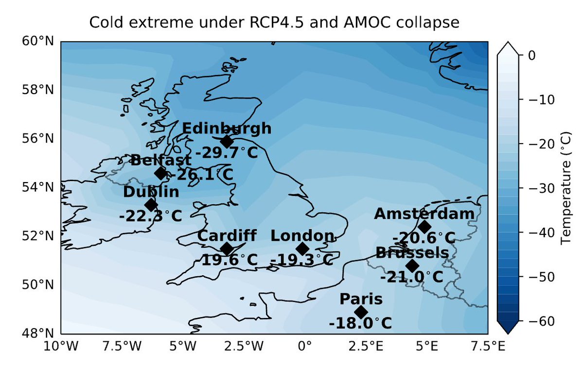Atlantic Meridional Overturning Circulation Collapse Could Bring -50°C ...