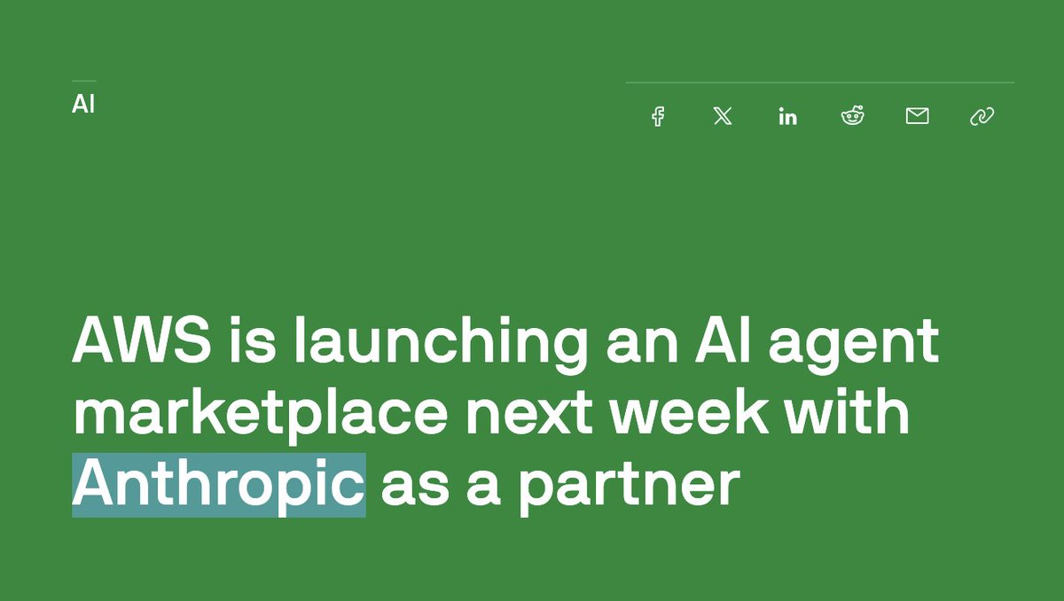 AWS to Launch AI Agent Marketplace with Anthropic on July 15 in NYC ...