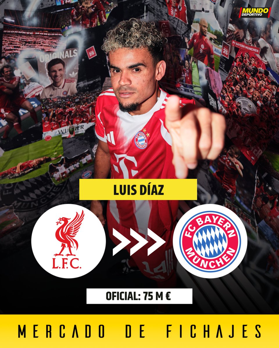 Bayern Munich Signs Luis Díaz from Liverpool in €75 Million Deal on