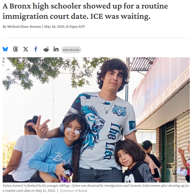 Bronx Student Dylan Lopez Contreras Detained by ICE After May 21 Court ...