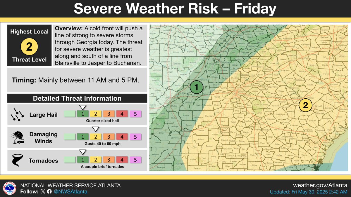 Cold Front Brings Level 3 Severe Thunderstorm Risk to Charlotte Area ...