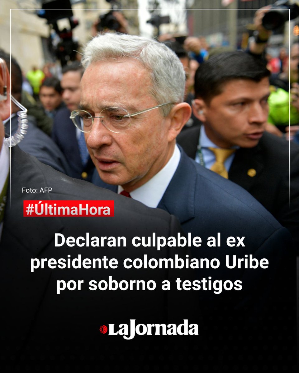 Colombian Judge Finds Former President Álvaro Uribe Guilty of Bribery ...