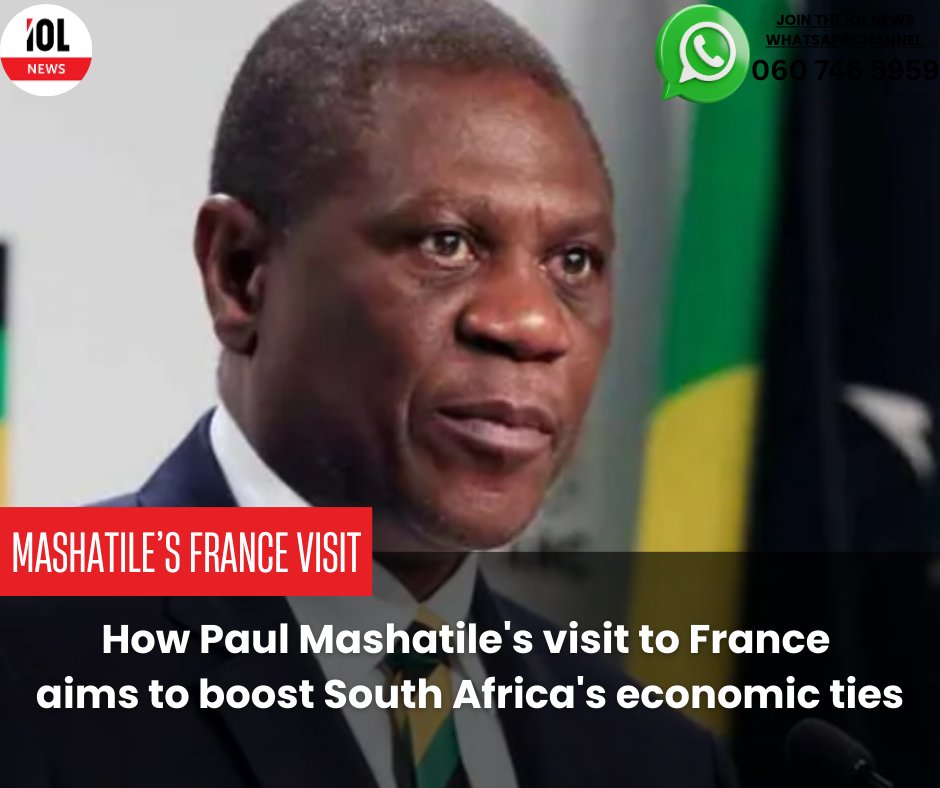 Mashatileth Deputy President Paul Mashatile Meets Macron, Urges Doubling Trade with ...