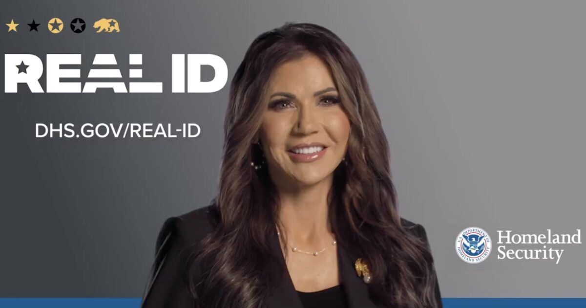 Federal Access DHS Secretary Kristi Noem Mandates REAL ID for Domestic Flights and ...