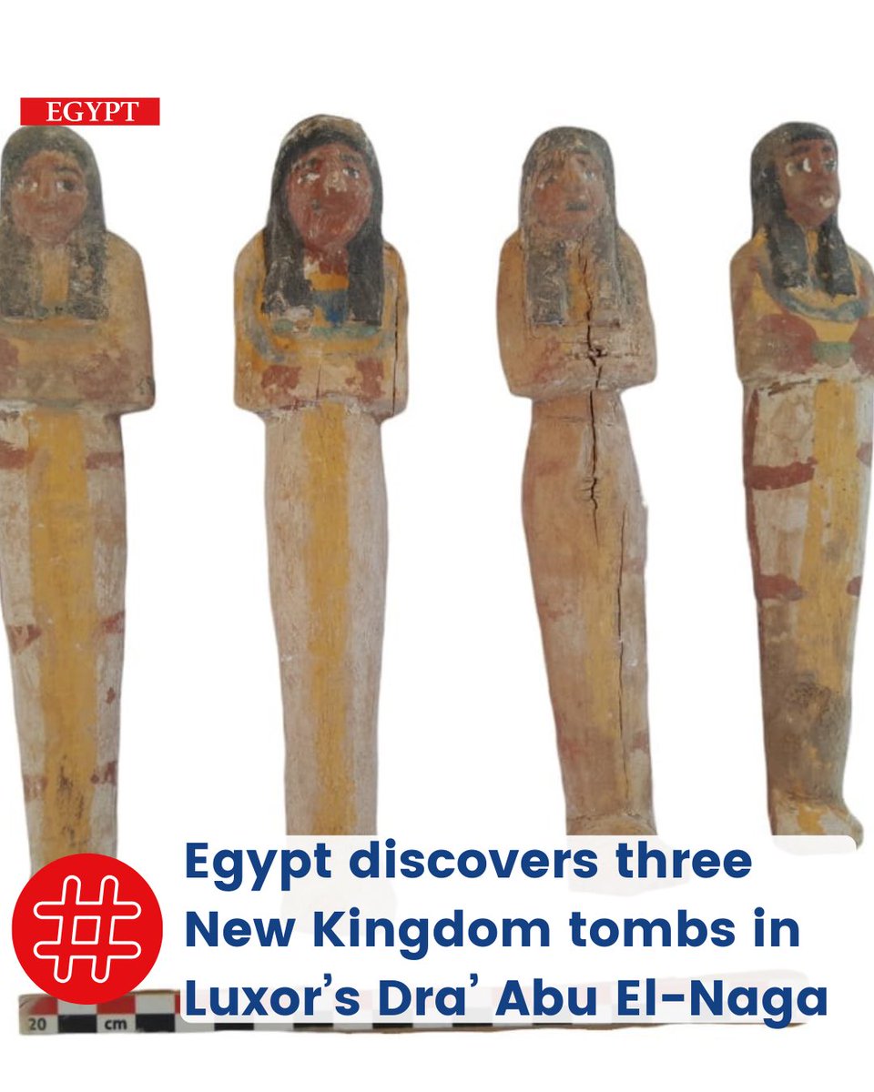 Egyptian Archaeologists Discover Three Over 3,500YearOld Tombs of