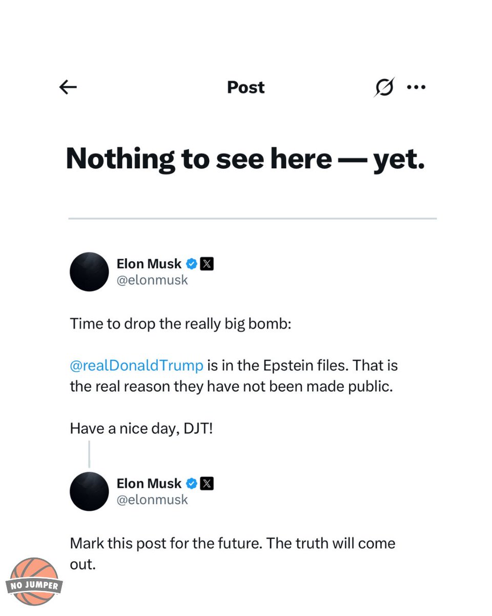 Elon Musk Deletes X Post Alleging Trump Named in Epstein Files ...