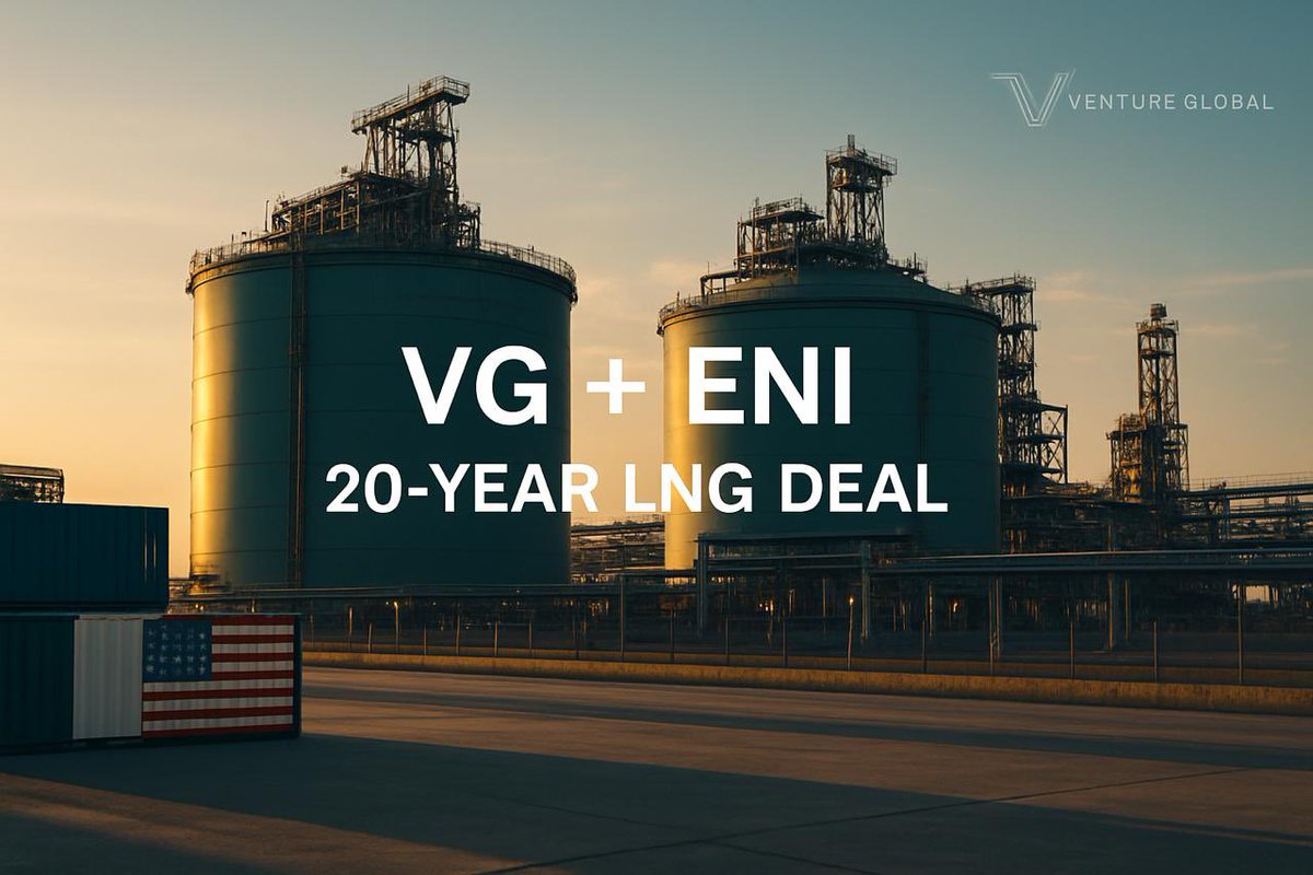 Eni Signs $15 Billion, 20-Year US LNG Deal With Venture Global ...