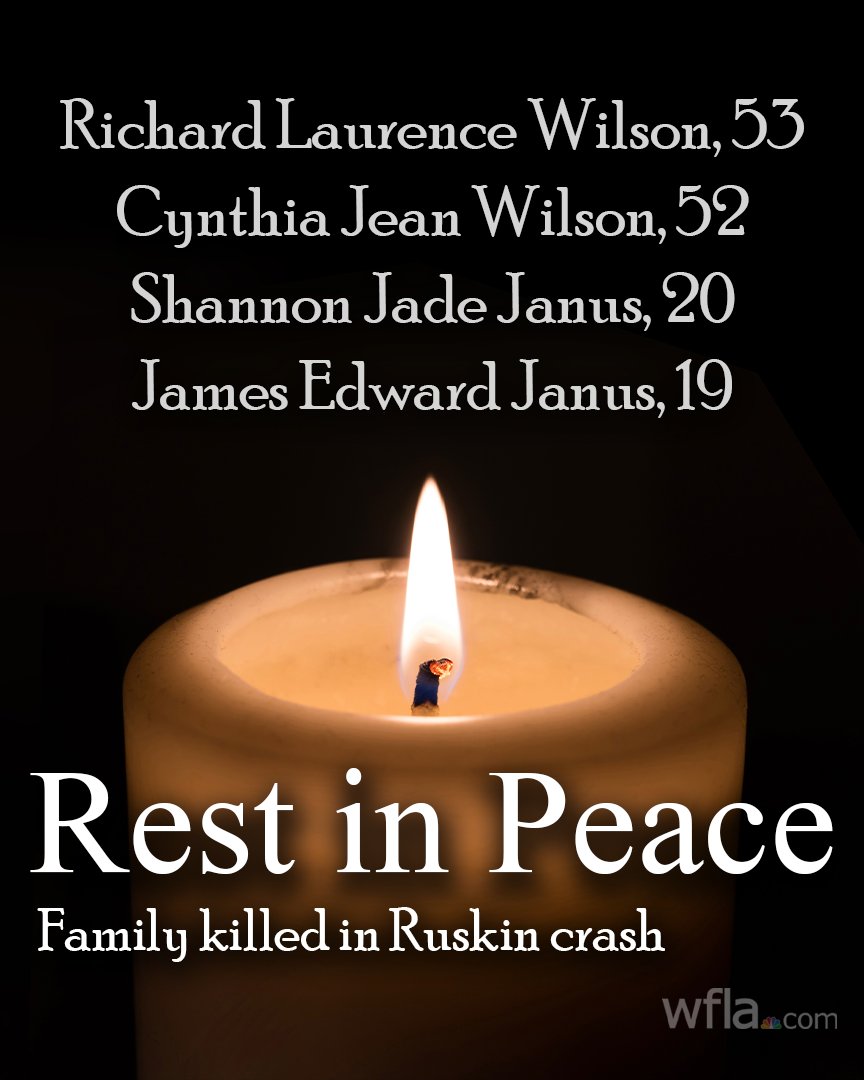 Family of Four Killed in Ruskin Car Crash Caused by Tire Blowout ...