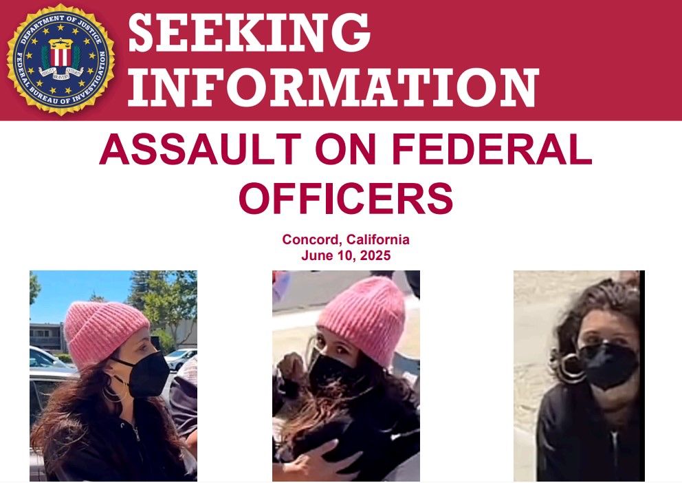 FBI Offers $25,000 Reward for Female Suspect Who Assaulted Officers and ...