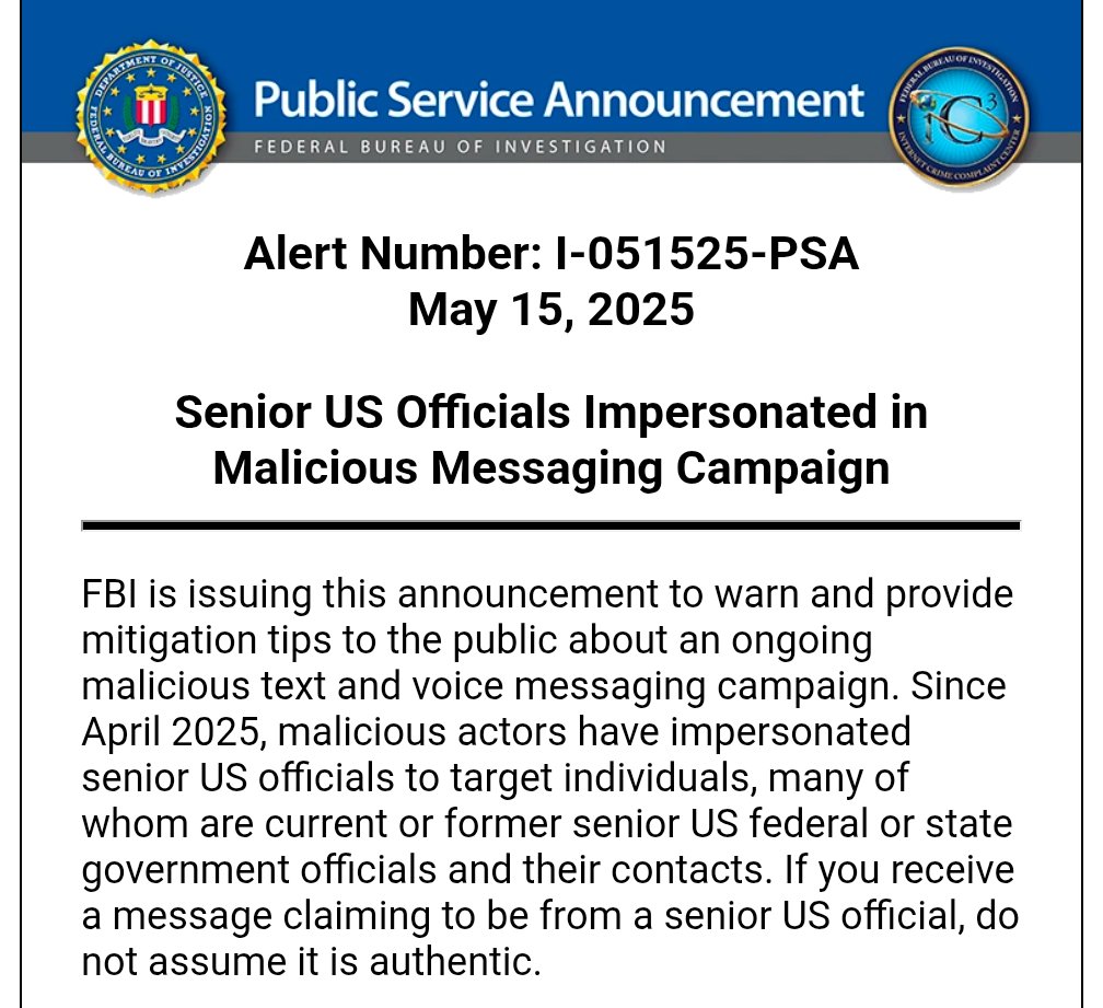 FBI Warns of AI-Driven Text and Voice Deepfake Campaign Targeting ...