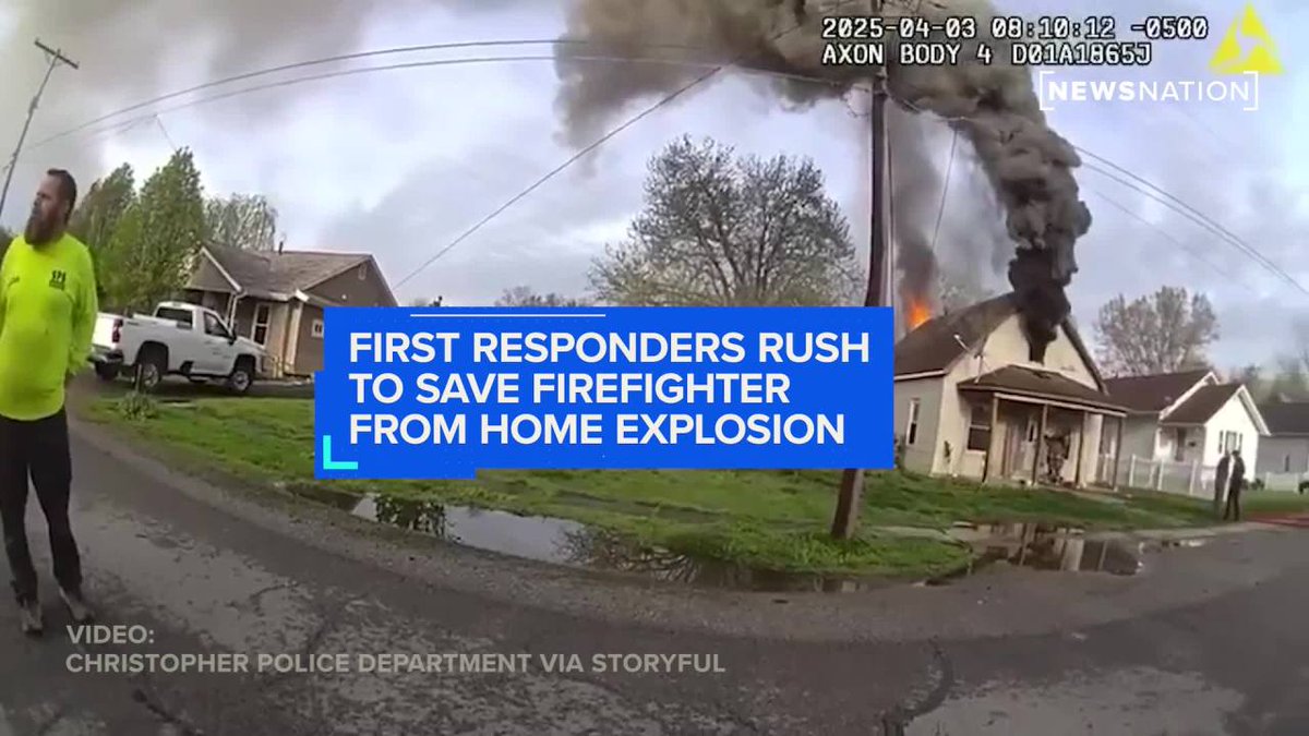 Firefighter Rescued After House Explosion in Christopher, Illinois on ...