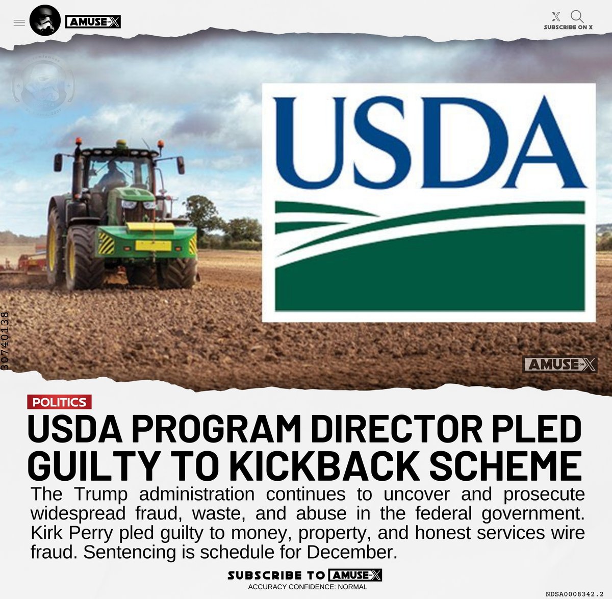 Former USDA Director Kirk Perry Pleads Guilty to $400,000 Kickback ...