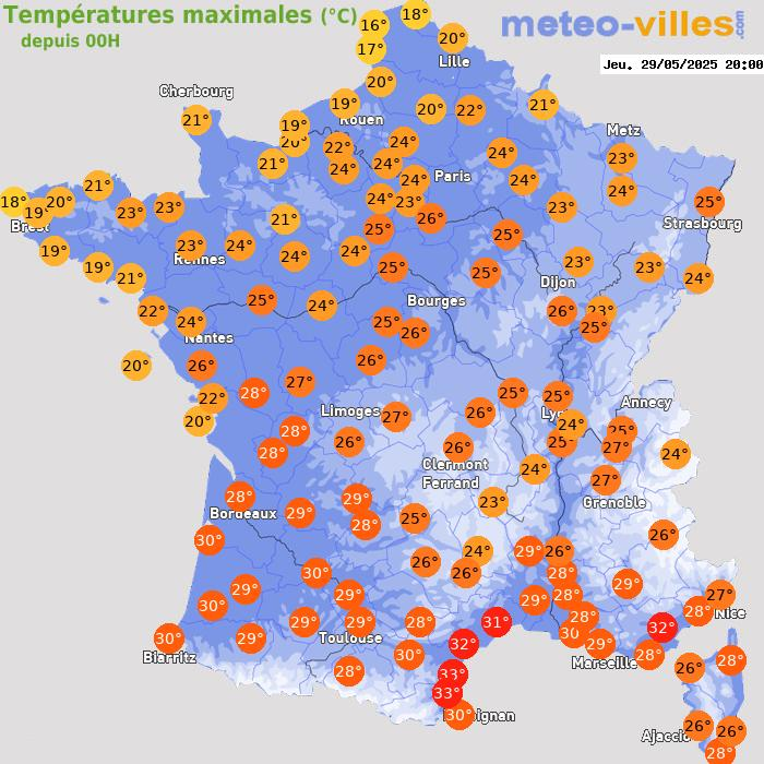France Sees Up to 36°C, Six Departments on Storm Alert Amid Record May ...