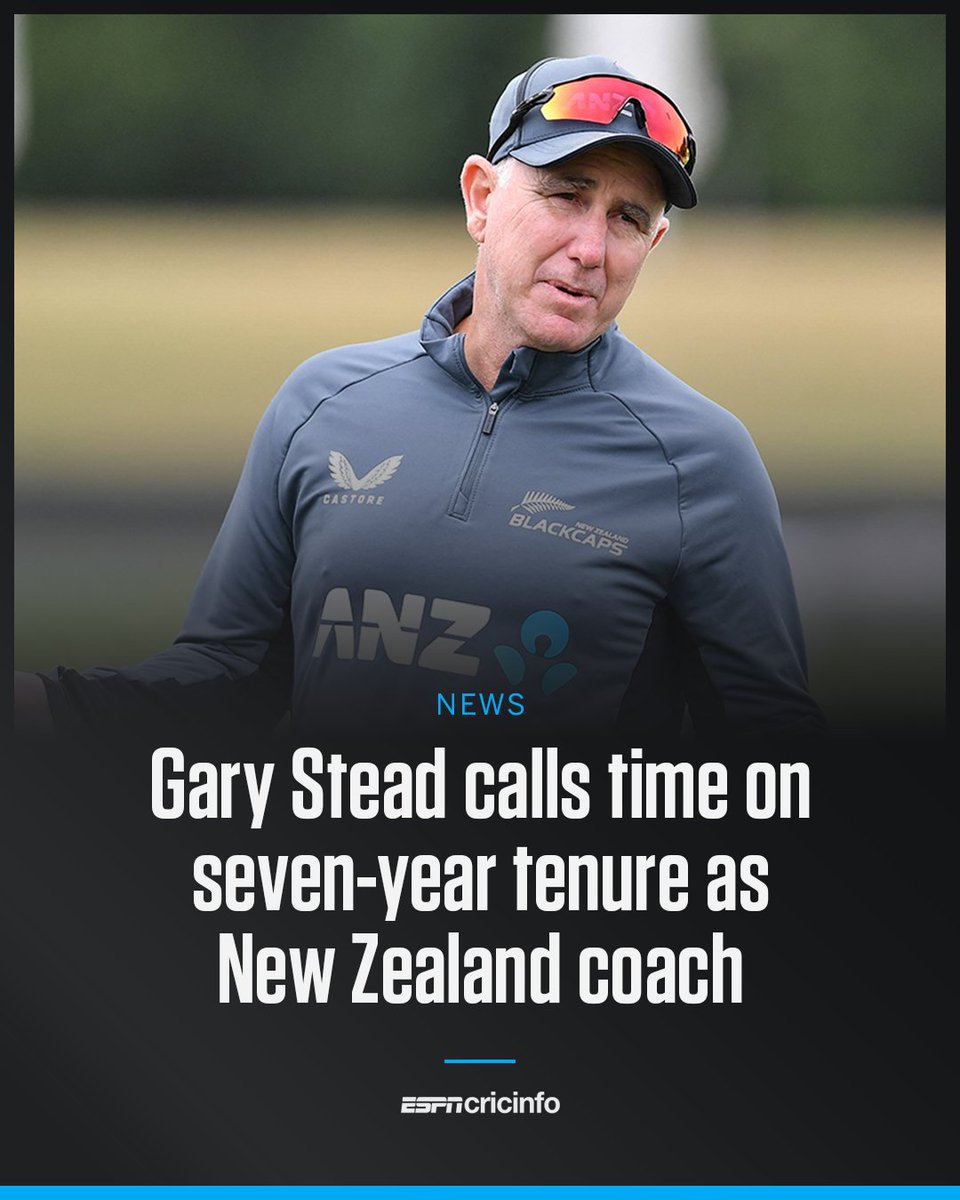 Gary Stead to Step Down as New Zealand BLACKCAPS Coach After 2021 World ...