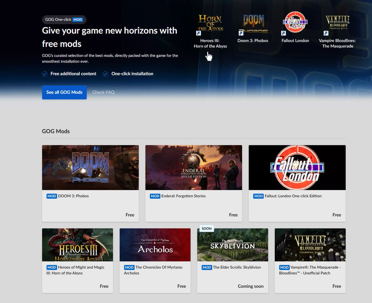 Software Mod GOG Launches One-Click Mod System with Curated Selection Including ...