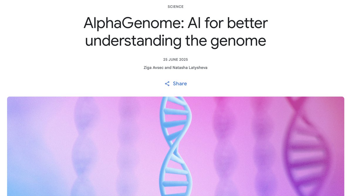 Google DeepMind Launches AlphaGenome AI Model on GitHub to Predict DNA ...