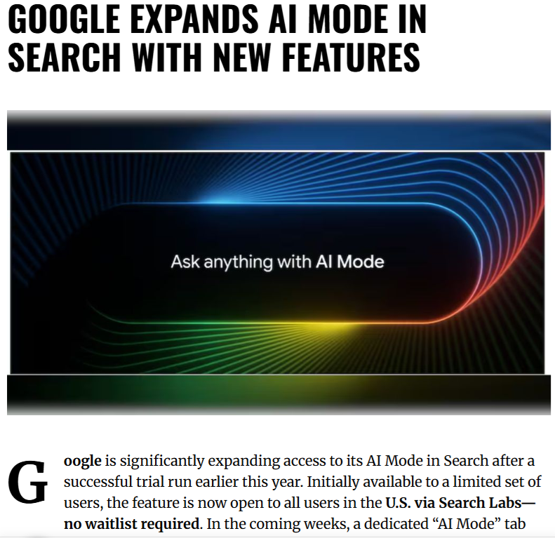 Google Expands AI Mode in Search to US Users with Real-Time Results ...