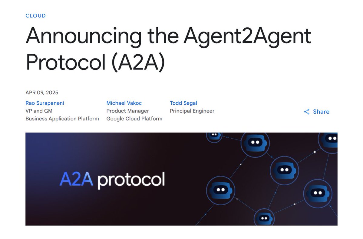 Google Launches Agent2Agent (A2A) Protocol for AI Interoperability ...
