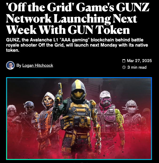 Gunzilla Games Launches GUNZ Network and GUN Token on March 31, 2025 ...