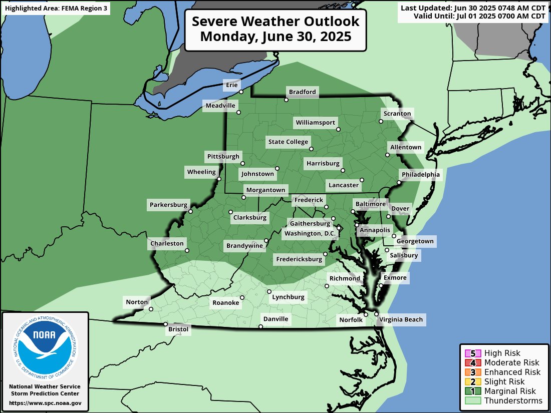Heat and Severe Storms Sweep Midwest and Mid-Atlantic Early in Week ...