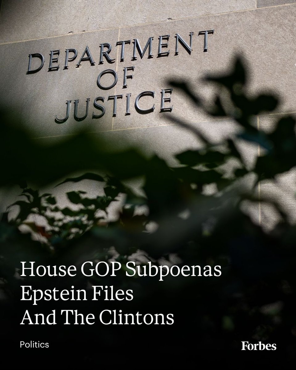 House Panel Subpoenas DOJ, Clintons Over Full Jeffrey Epstein Files ...