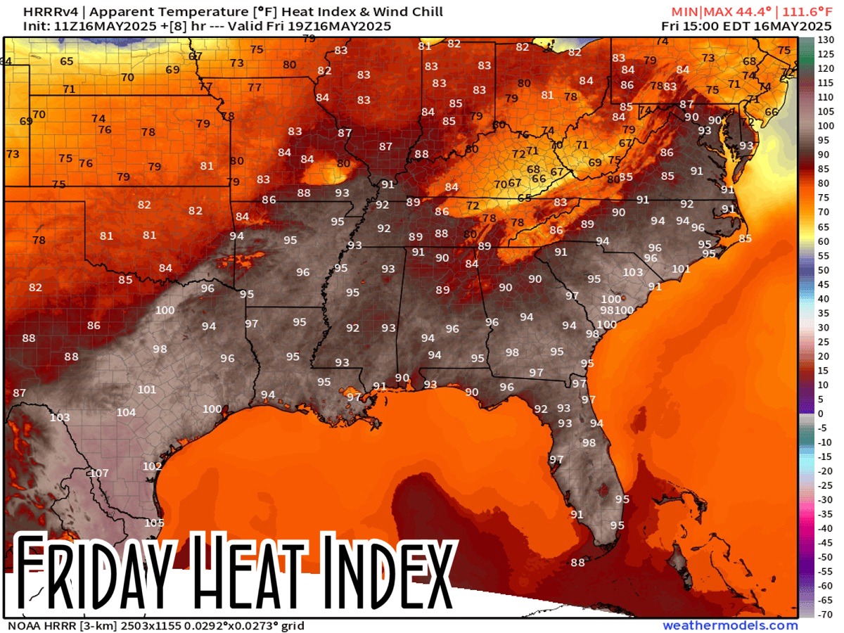 Houston Hits 95°F on Third Consecutive Record Day Amid Heat Dome; Gulf ...