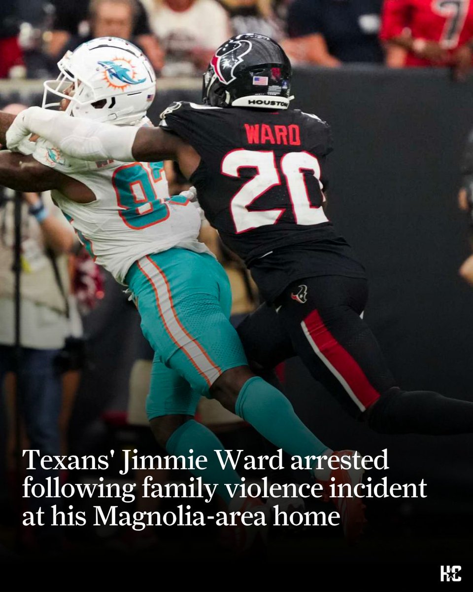 Jimmy Ward File Houston Texans Safety Jimmie Ward Arrested at Magnolia Home on Felony ...
