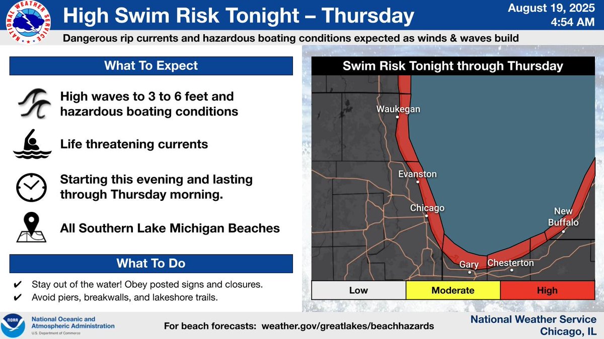 Hurricane Erin Spurs Beach Hazards Statement, High Rip Current Risk ...