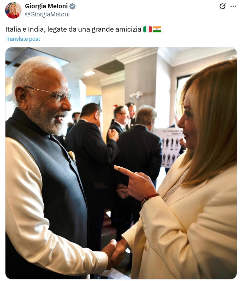 Italian PM Giorgia Meloni and Indian PM Narendra Modi Reaffirm Strong ...