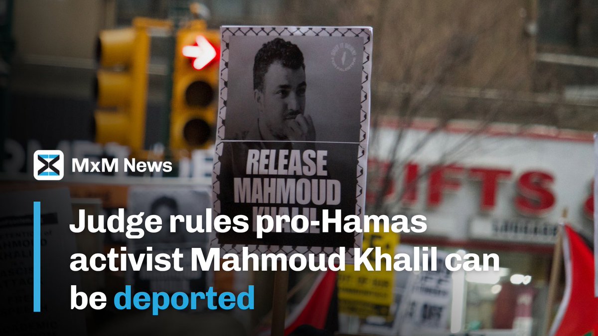 Judge Rules Activist Mahmoud Khalil Can Be Deported Based on Political ...