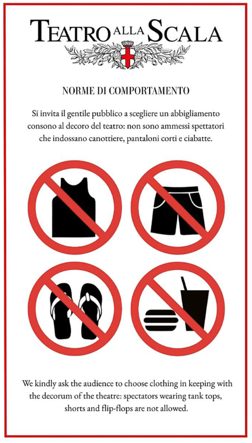 La Scala Revives Strict Dress Code as Modesty Rules Spread Beyond Italy ...
