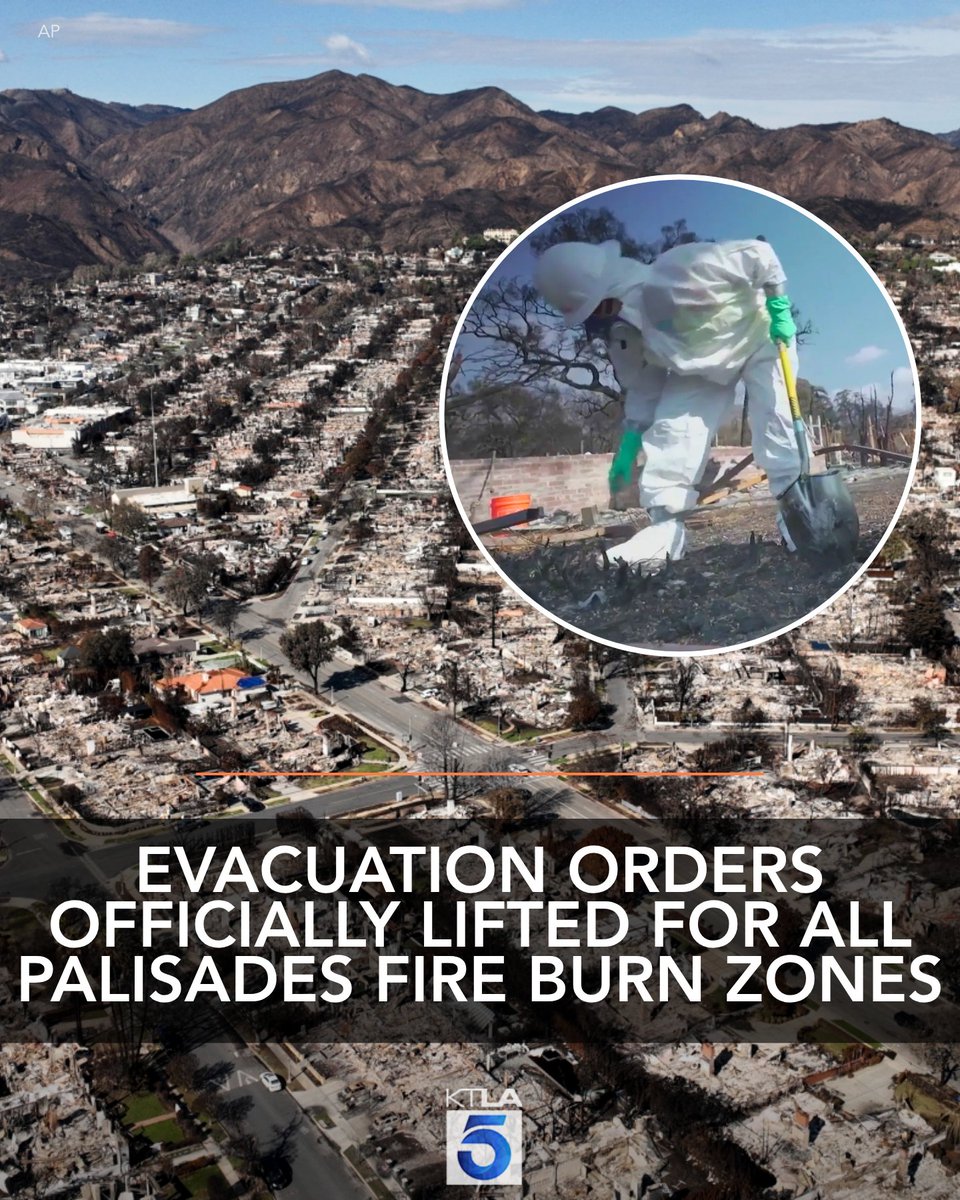 LAFD Lifts All Evacuation Orders Six Months After Palisades Fire That ...