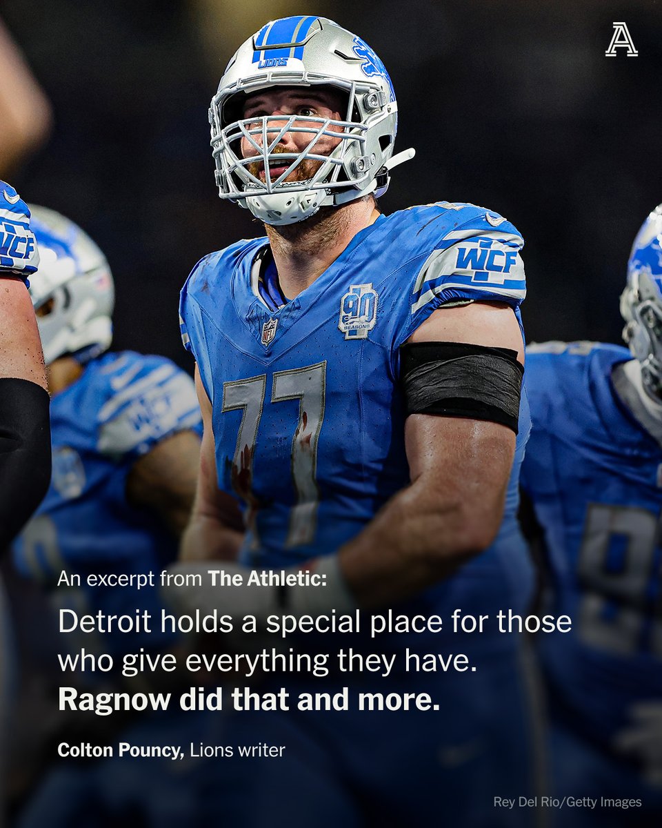 Lions' Frank Ragnow Retires at 29 After Four Pro Bowls; Tate Ratledge ...