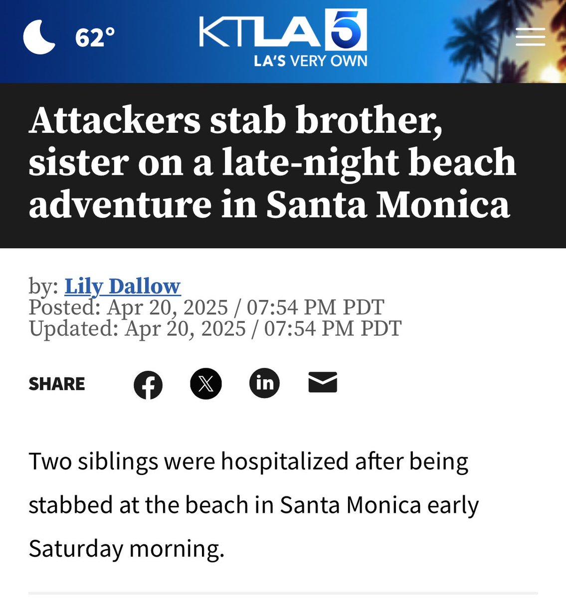 Man Arrested for Attempted Murder After Siblings Stabbed Around 1 a.m ...