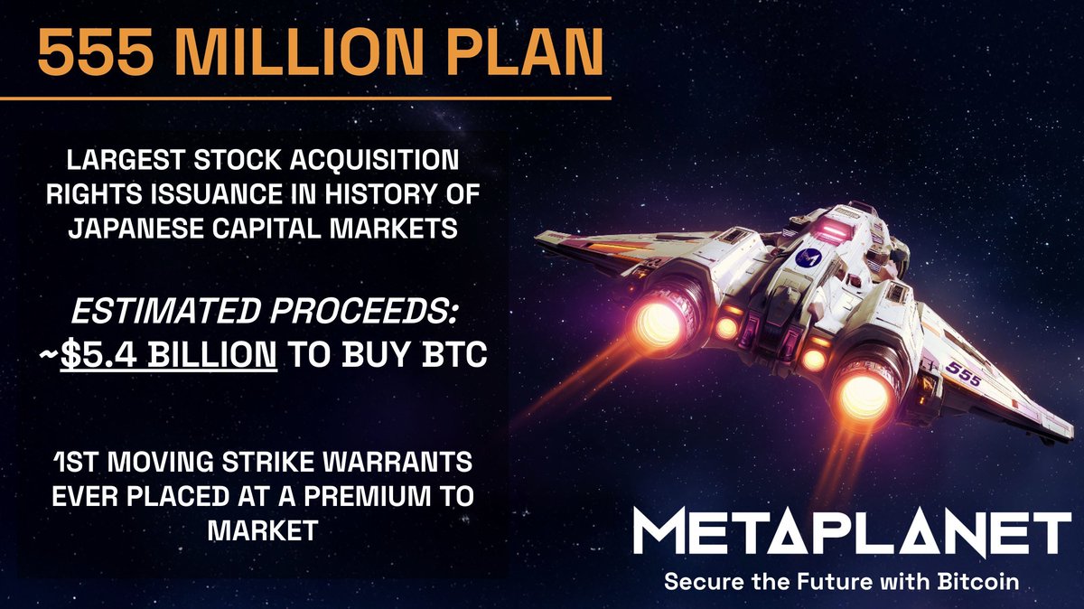 Metaplanet to Raise $5.4B for 210,000 BTC; Strategy Upsizes $1B STRD  Preferred Stock Offering | DeepNewz VC | Medial