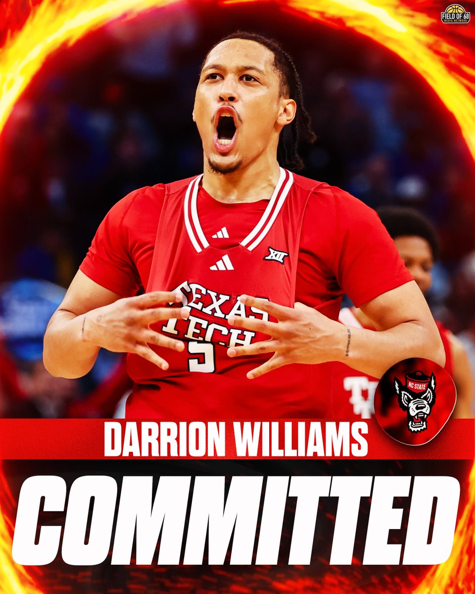 NC State Lands All-Big 12 Forward Darrion Williams, Averaging 15.1 ...
