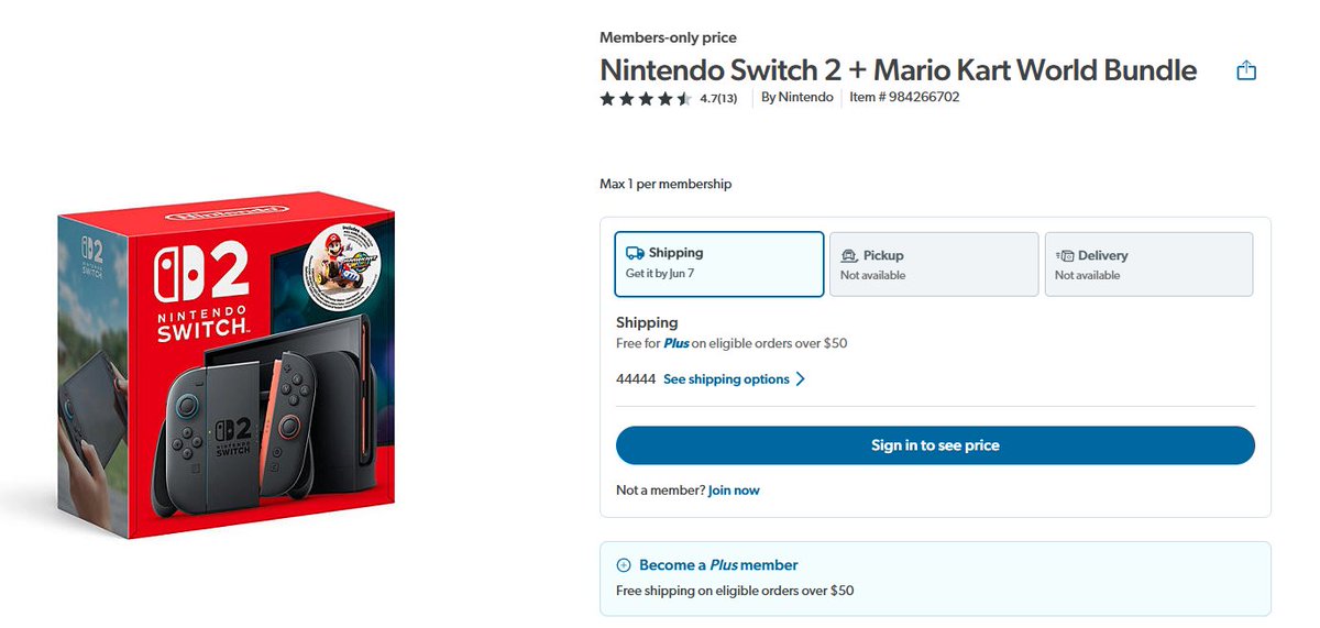 Nintendo Switch 2 Launches Globally at $449.99, Sells Out as Walmart ...