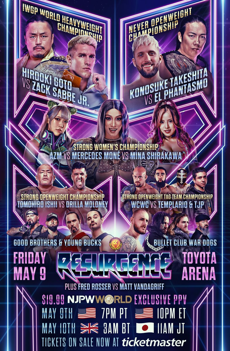 NJPW's Resurgence 2025 at Toyota Arena Features Goto vs Zack Sabre Jr ...