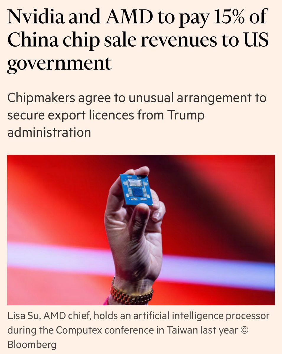 Nvidia and AMD Share 15% of China AI Chip Revenue With US for Licenses ...