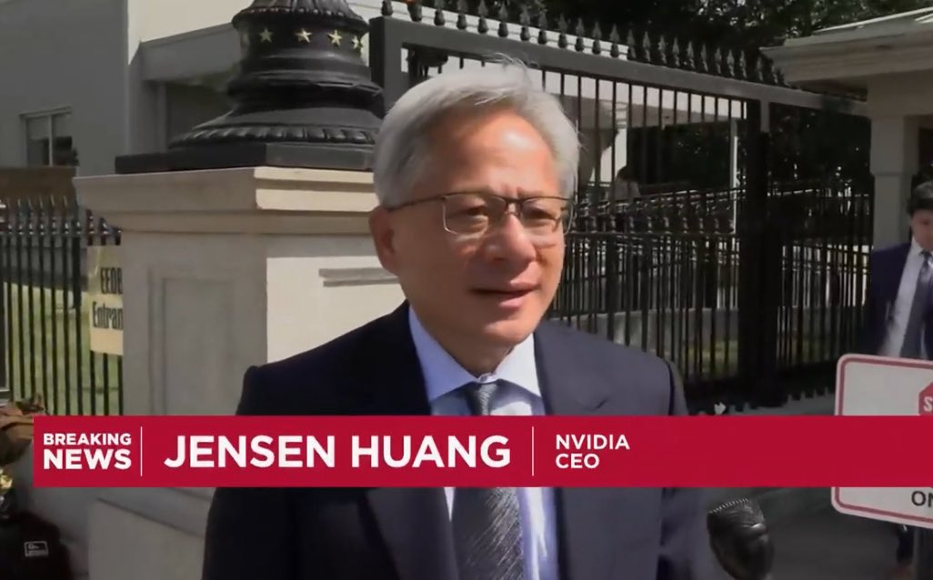 Nvidia CEO Jensen Huang Meets Trump at White House Before China Trip ...
