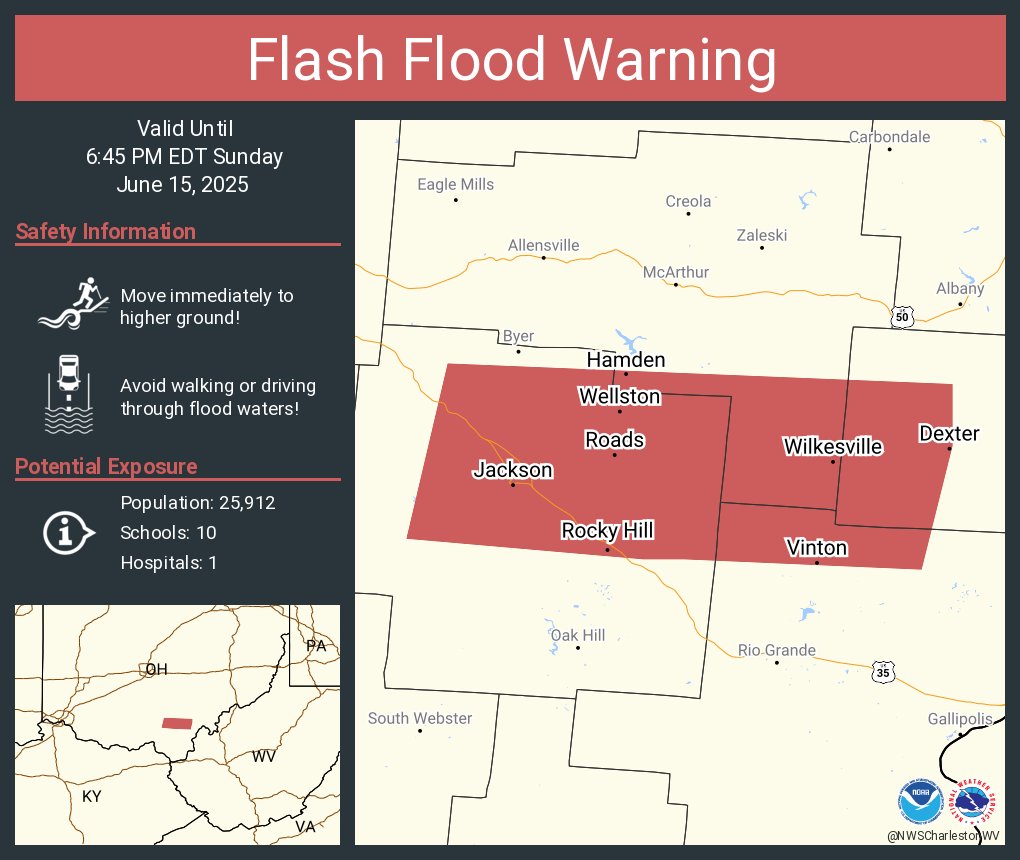 NWS Issues Flash Flood Emergencies in West Virginia Amid Widespread ...