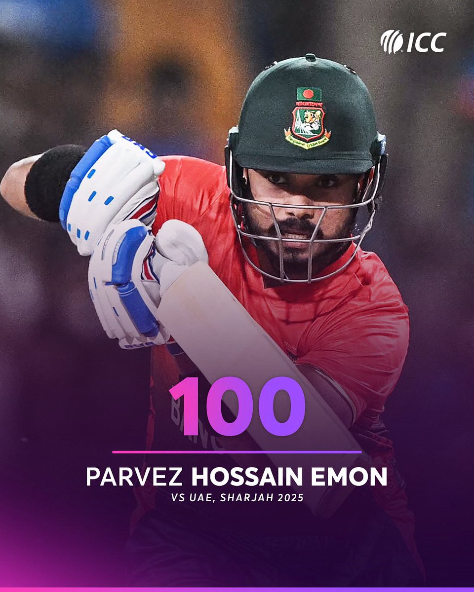 Parvez Hossain Emon Scores Fastest T20I Century with Record Nine Sixes ...