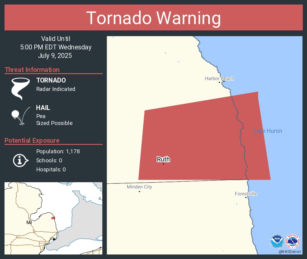 Radar-Indicated 60 MPH Wind Severe Thunderstorm and Tornado Warnings ...