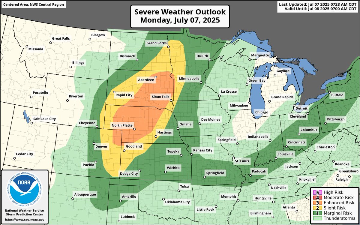Remnants of Chantal Trigger Flood Watches as Plains Face Severe Storms ...