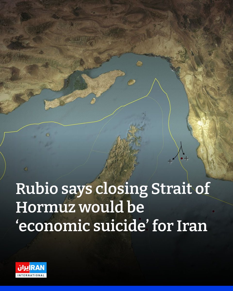 Rubio Urges China to Deter Iran From Shutting Strait of Hormuz ...