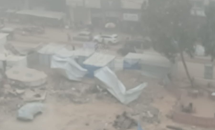 Sandstorm Hit Sandstorm Hits Gaza and Beer Sheba, Damages Tents of Tens of Thousands ...